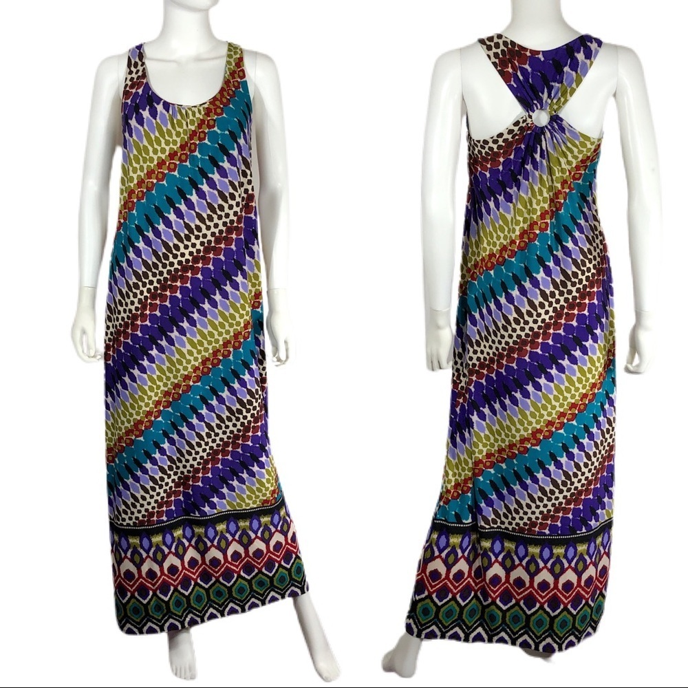Emma & Michelle Cross Back Maxi Dress